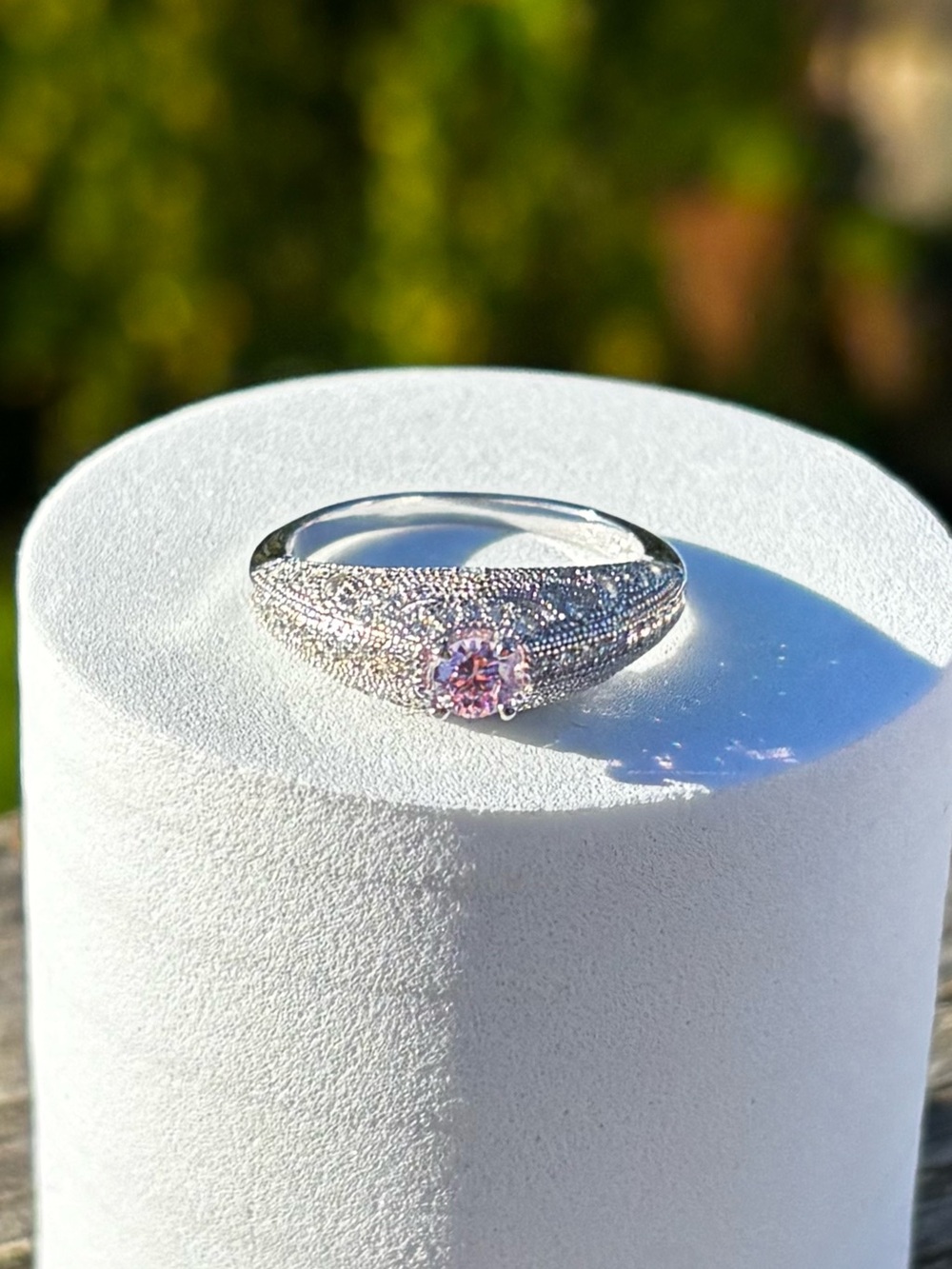 NEW! Pink Topaz Ring